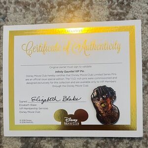 Disney Marvel Infinity Gauntlet Pin